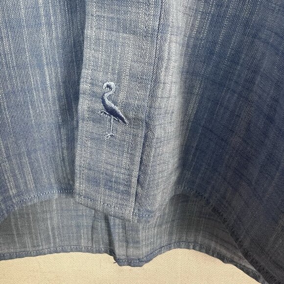 TailorBryd 100% Cotton Short Sleeve Button Down Shirt Blue Men’s XL - Picture 5 of 11